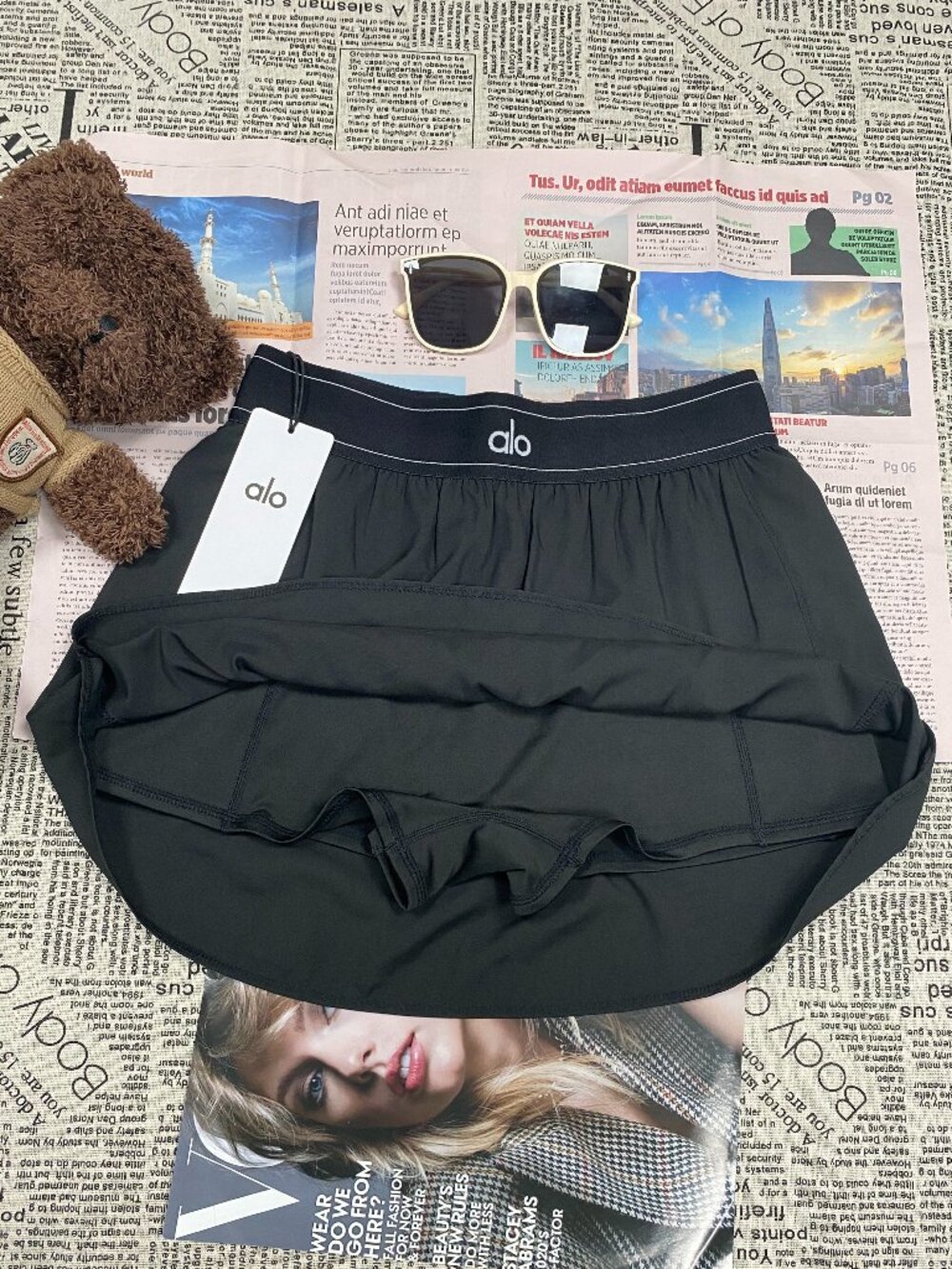 Brand New🏸ALO Yoga Match Point Tennis Skirt – Black Sports Skirt - Picture 6 of 9